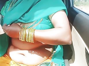 Telugu Dirty Talks Car Sex, Telugu Saree Aunty Romantic Sex With Stranger Part 2