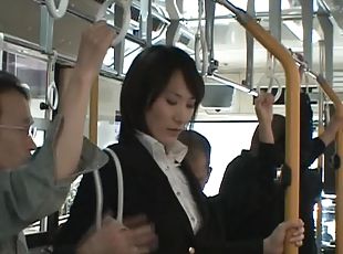 Abusing a Sexy Asian in The Bus