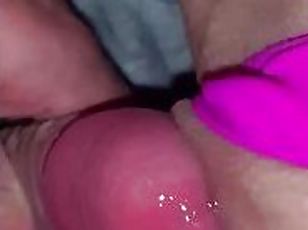 Late night close up cream pie