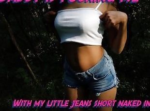 Je me fais défoncer avec mon petit short en Jeans