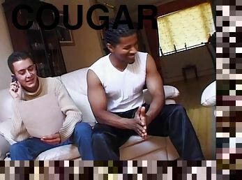 Cougar Goes Interracial and Swallows Hot Cum