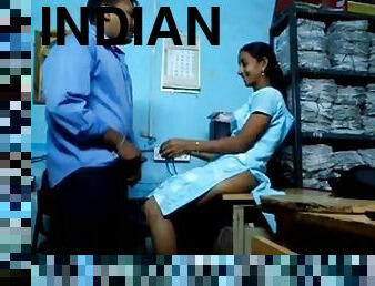 Indian girl gets fucked at work