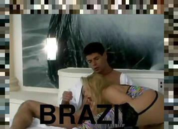 Spicy Brazilian Babe Vivi Ronaldinha Sucks a Big Cock and Gets Fucked