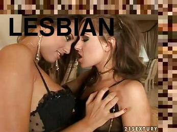 Sensual Lesbian Scene With Ginger And Regina