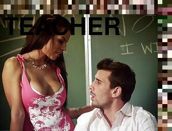 Sexy coed fucks her teacher after class to get a better grade