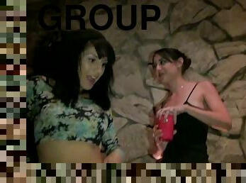 Party with two smoking hot chicks turns into a group sex