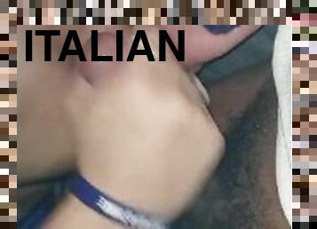Face fucking sexy Italian girl hard-core deep throat (WET MOUTH) CHOKING