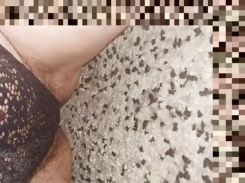 ftm pissing lace panties on carpet