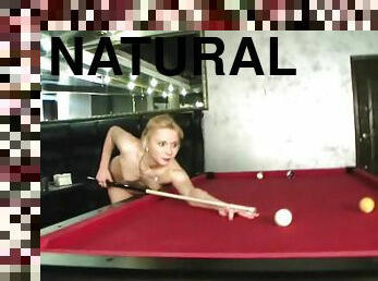 Filthy college chicks drink champagne and play billiard