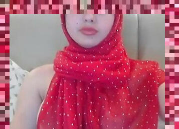 Solo girl on webcam