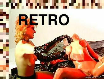 Hardcore retro FFM threesome clip with Leeanna Heart and Laurie Lust