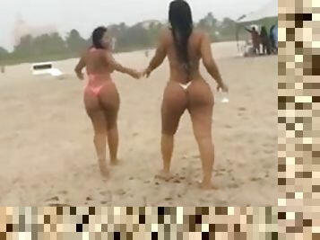 Latina Booty on the beach