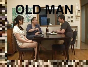 Chika Arimura moans while being nailed by an old man