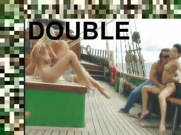 Double Penetration In FFFMM Moresome On a Boat With Three Hot Babes On