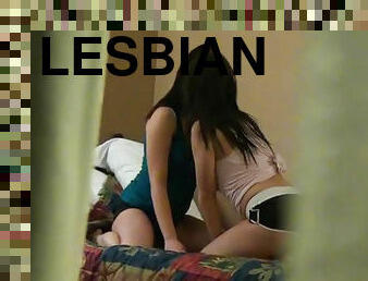 Emo Lesbians Share a Cock at the Motel