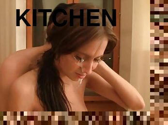 Hardcore Kitchen Sex With The Teen Lada And Her Boo Vitol