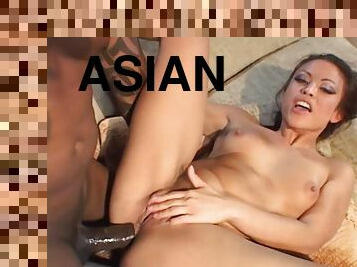 Jayna Oso Asian Fever - Petite Asian slut in interracial anal hardcore