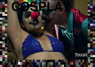 Violet Starr - Joker cosplay hardcore with cum on hairy pussy