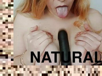 lielās-krūtis, orgasms, amatieris, masturbācija, pāris, pov, blondīne, naturāls, fantāzija, dildo