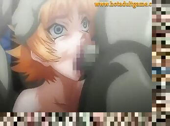 Hentai deepthroat blowjob facials