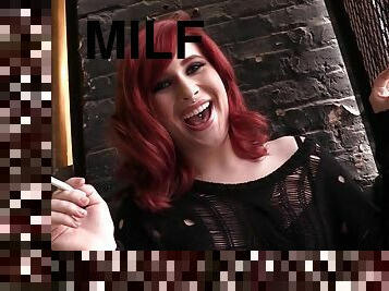 Redhead milf Sadie Kennedy shows her juicy cunt in solo clip