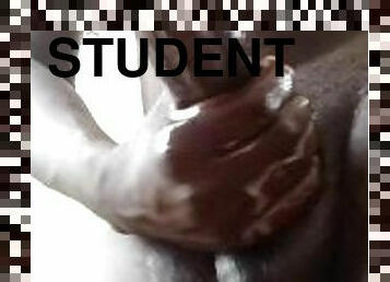 Horny University of Ghana student jerking of in his dorm