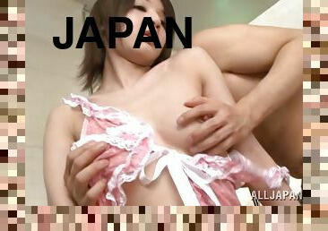 Lean Japanese body looks gorgeous in a good fuck scene
