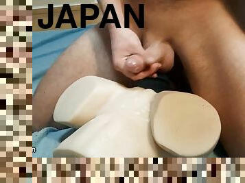Brutal fucking of a Japanese doll with huge cum on her body - SoloXman