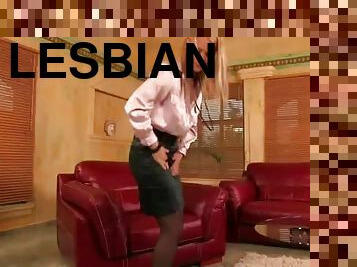 Elegant lesbian sex scene