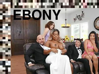 Passionate ebony chubby MILF Breyana Moore breathtaking sex story