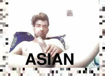 Asian boy masturbating