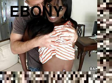 Interracial Scene With A Bootylicious Ebony Babe