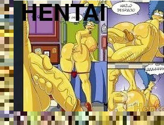 Marge Recibe Una Anal Con Final Cremoso - the Simpsons Hentai