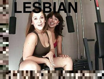 Hot lesbian babes put on their strapon cock and fuck pussy