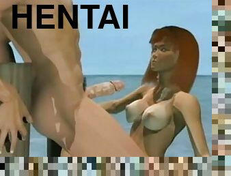3d hentai sucking a bigcock in the sea