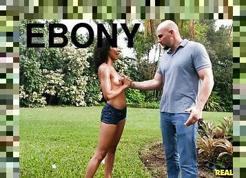 Delightful ebony spinner hardcore sex clip