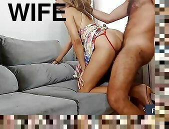 Astonishing blond housewife gets copulated doggy style on webcam