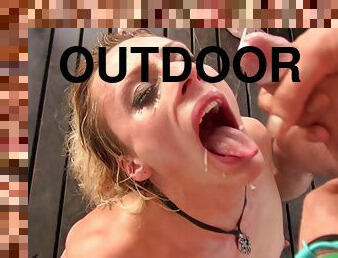 Tight and smoking hot bodies in girls fucking outdoors