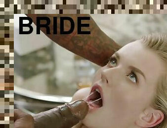 Bride cheats on her groom with black stud