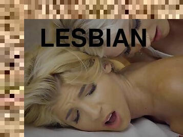 The hottest lesbian massage with Missy Luv & Zazie Skymm
