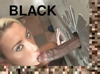 Super sexy blond wants to have a big black cock