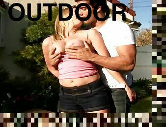 Tasty Adrianna Nicole Goes Really Hardcore Outdoors