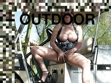 Exquisite Danielle Masturbates Outdoors In A Solo Model Video