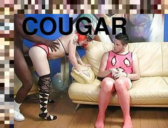 Unbelievable Cougar Has Interracial Sex With A Black Guy