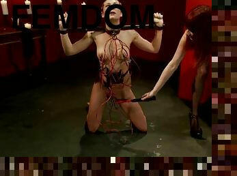 Painful story in the BDSM underground with two cruel persons