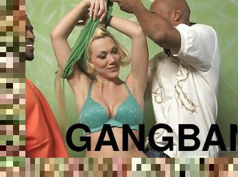 Stunning Samantha Sin Gets Gangbanged By Black Guys