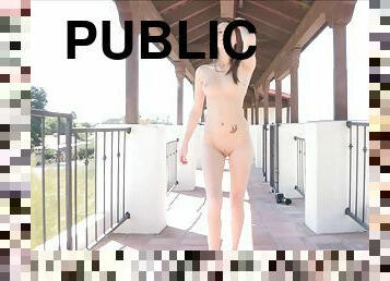 Scrumptious Kiara Gets Naked In Public Outdoors In A Reality Video