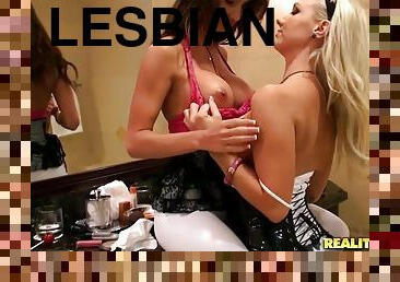 Astounding Evelin Rain And Her Lesbian Friend Go Really Hardcore