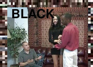 Slender Kimberly Kendall gets rammed by Black man