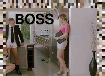 TUSHY Blair Williams has a AROUSING Assfucking Lesson 3Some Sex with her Boss - Blair williams